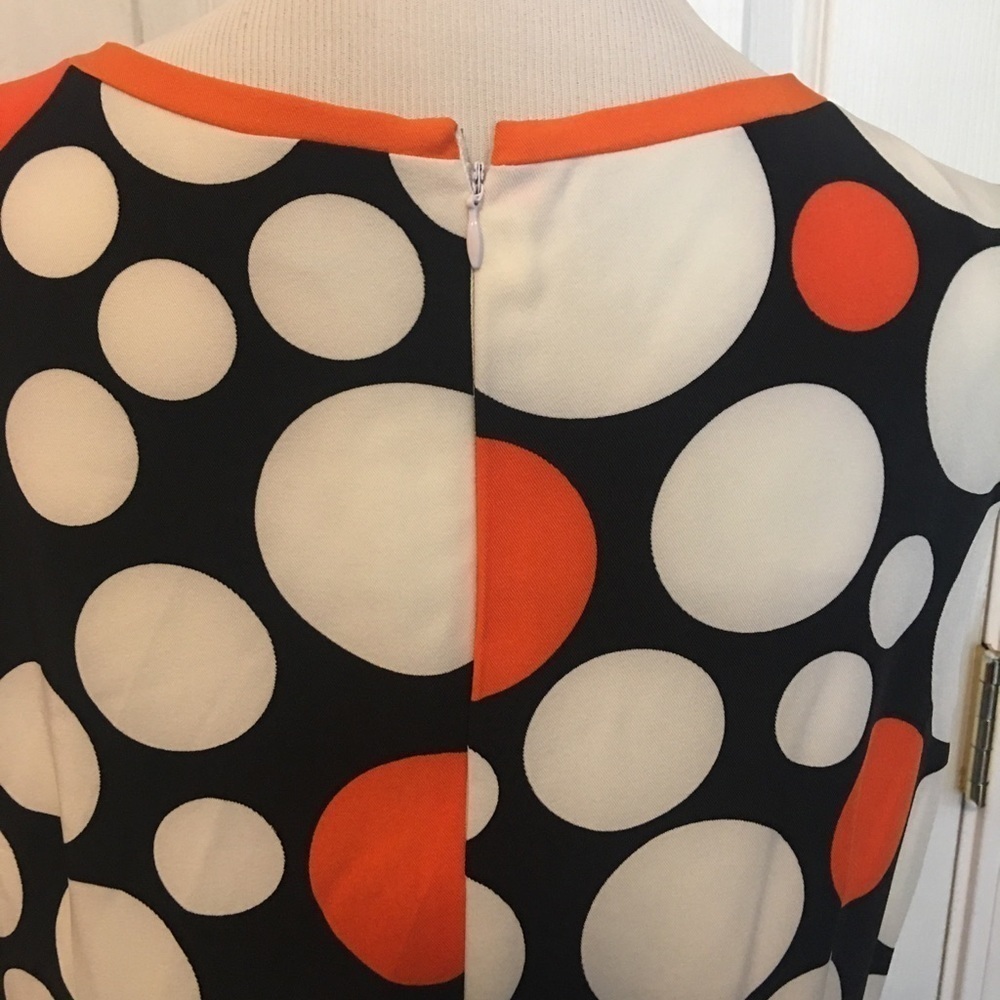 60’S spin-off ILE shift dress sz 16. Large polka dot. Sleeveless. Boho, office. - Picture 7 of 10